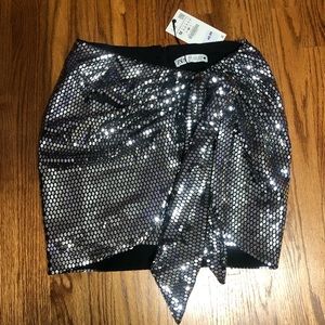 Zara Skirt Sparkly Sz Medium
